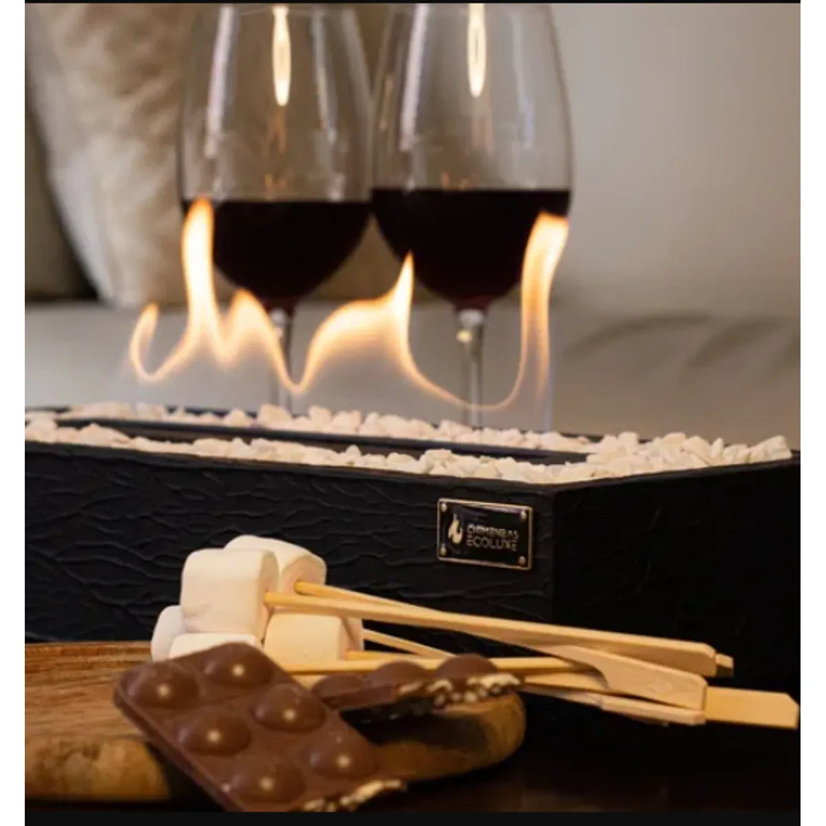 CHIMENEA A FUEGO PORTATIL ELEGANTE 🔥